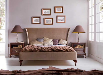Classic bed beds double bed wooden bed country house - Model CL-1